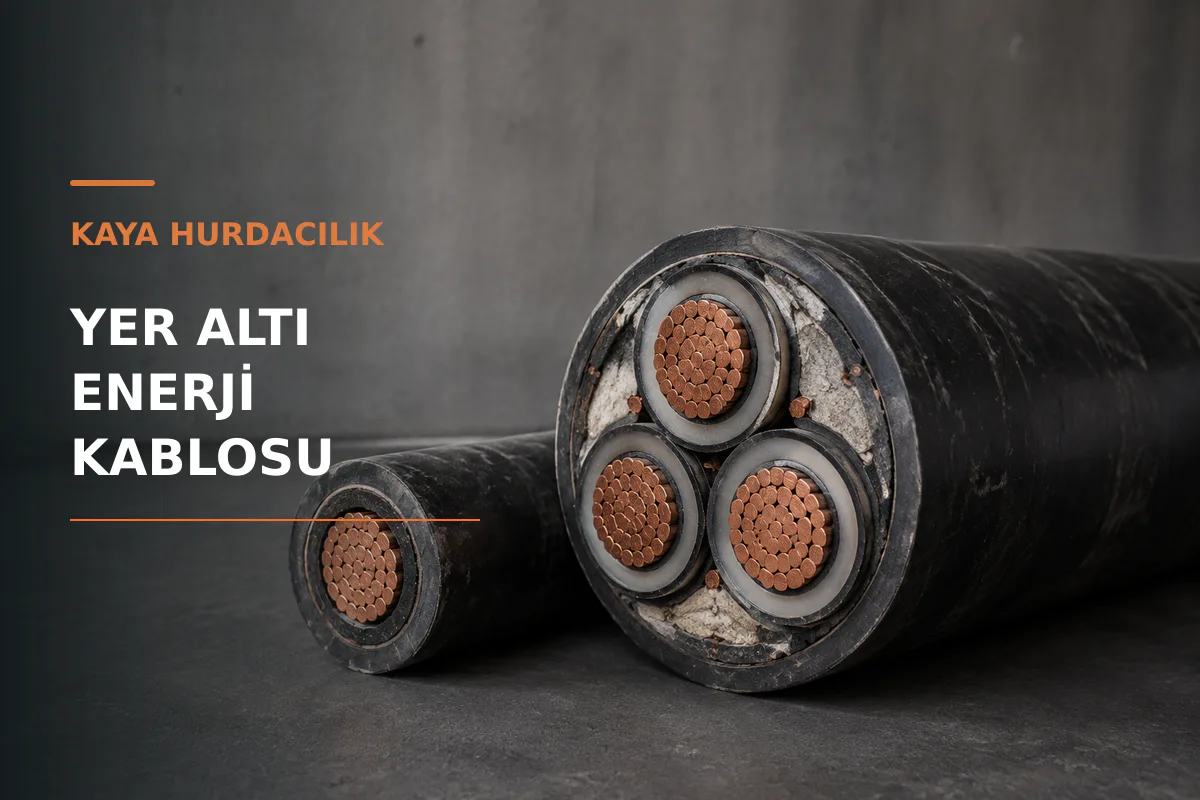 Yer altı enerji kablosu hurdası