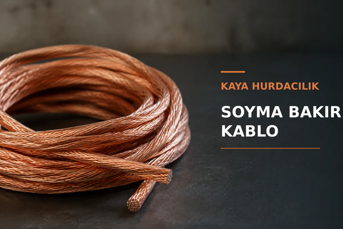 Soyma bakır kablo örneği