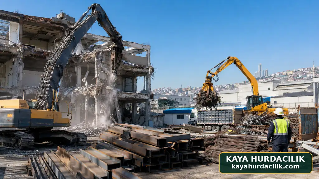 Kaya Hurdacılık yıkım ve metal söküm çalışması